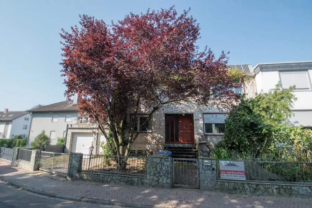 Immobilienangebot - Bad Vilbel / Massenheim - Alle - Sanierungsbedürftiges Einfamilienhaus oder Neubau in ruhiger Feldrandlage von Bad Vilbel-Massenheim